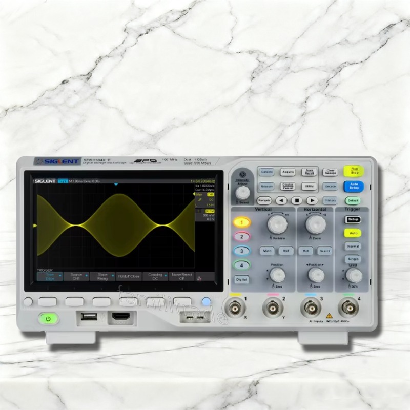 Digital Storage Oscilloscope 100Mhz 4Ch - Цифровой осциллограф SIGLENT SDS1104X-E, 100 МГц,