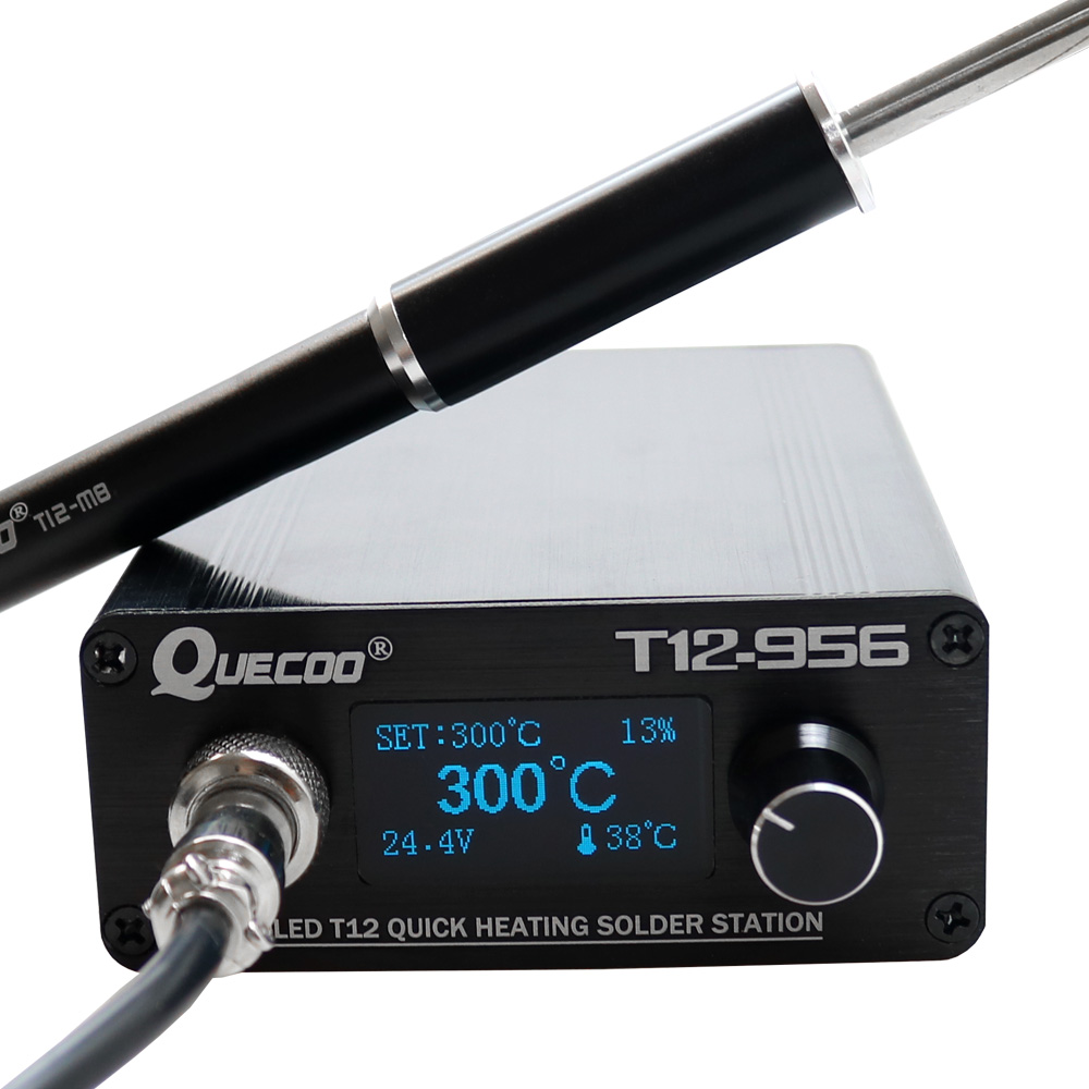 Цифровая паяльная станция QUEC – обзор и цена Soldering Station T12 Oled